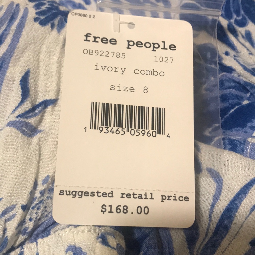 Free People Forever Always Printed Tie-Cuff Dress - Picture 8 of 8
